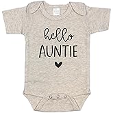 Pineapple Pancake Kids Hello Auntie Pregnancy Announcement Infant Bodysuit, Surprise Gift For Sister