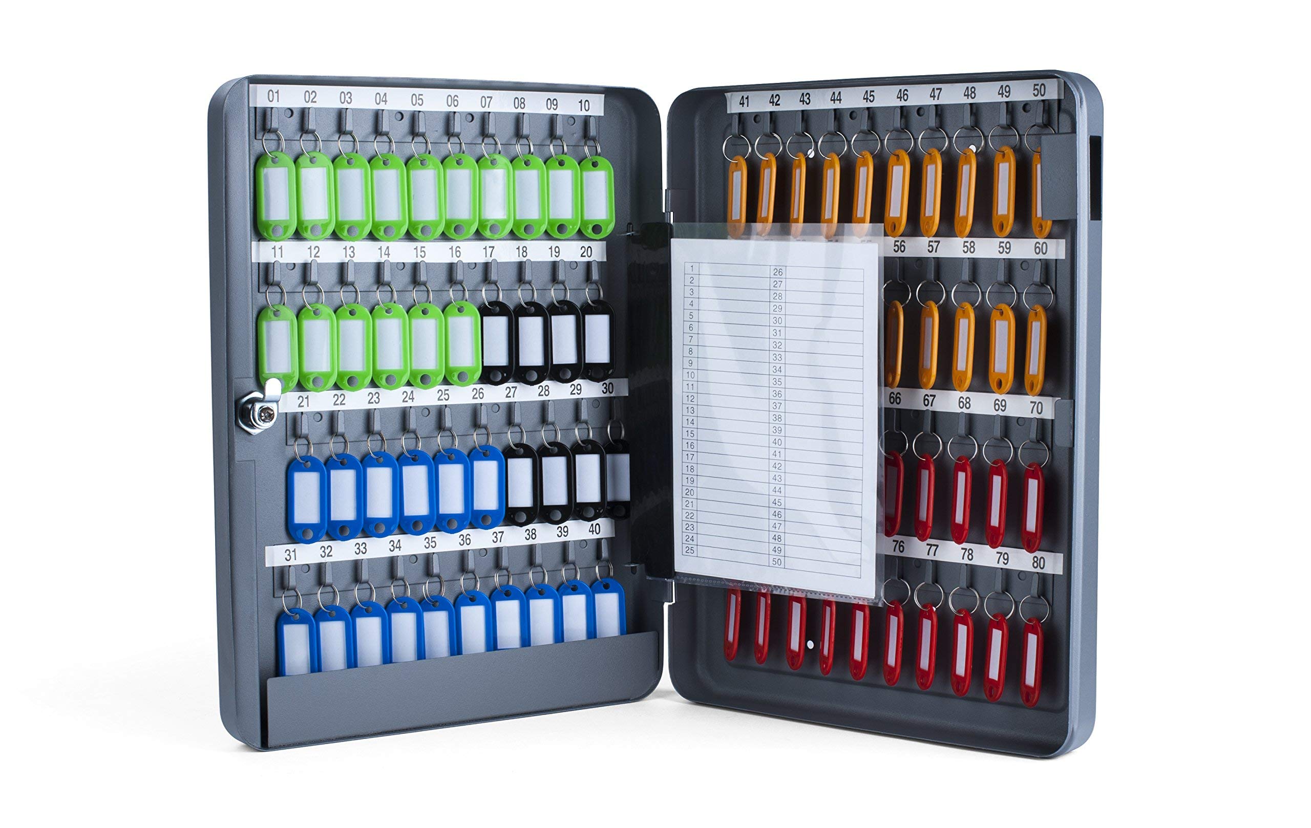 Pavo - Key Cabinet for 80 Keys , Dark Grey