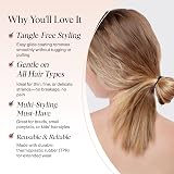 Kitsch Pro No Snag Mini Gummy Elastic Hair Bands 100 Count Black view 3