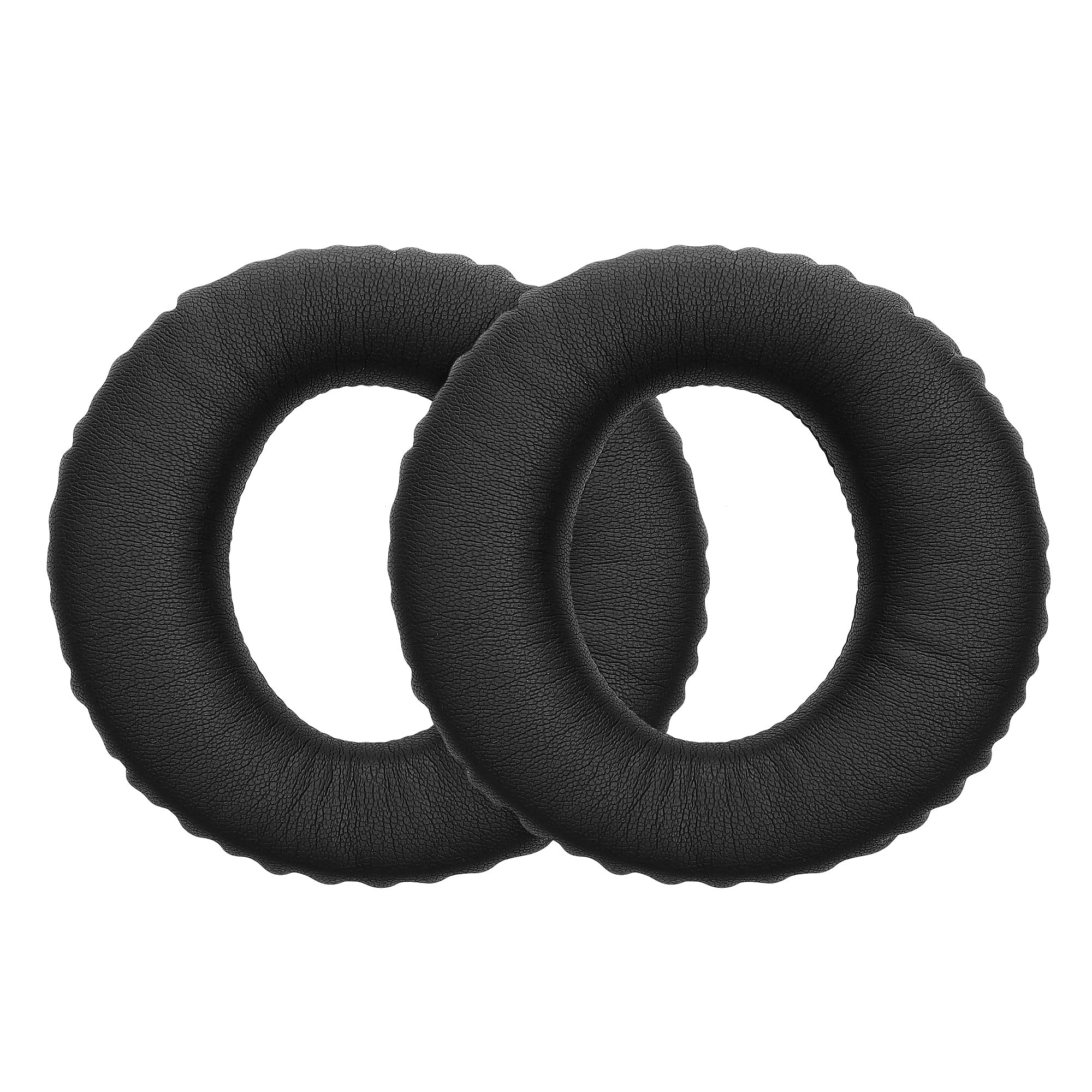 kwmobile Ear Pads Compatible with Jabra Evove 80 MS/Evolve 80 UC Earpads - 2x Replacement for Headphones - Black
