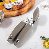 TJ POP Manual Can Opener Heavy Duty Smooth Edge Non-Slip Handles Brown view 7