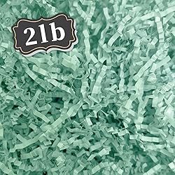 ZEBMOON 2 LB Blue A Crinkle Cut Paper Shred Filler