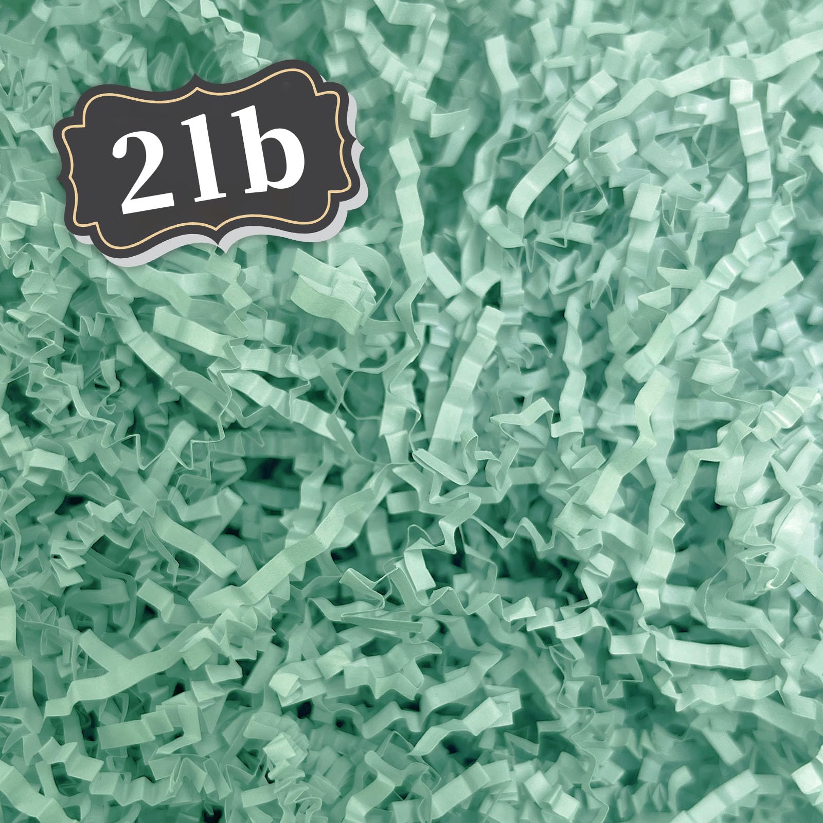 ZEBMOON 2 LB Blue A Crinkle Cut Paper Shred Filler