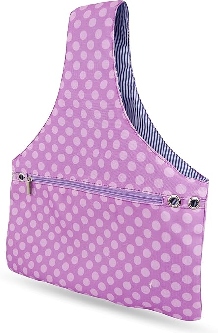 Amazon.com: Bolsa de hilo JamieCraft – portátil, ligero y fácil de transportar bolsa de muñeca de lona para ganchillo y tejer sobre la marcha, bolsa de proyecto sostiene suministros y agujas de