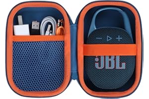 Lebakort Hard Case Compatible with JBL Clip 5 Clip 4 Portable Speaker (Blue Case)