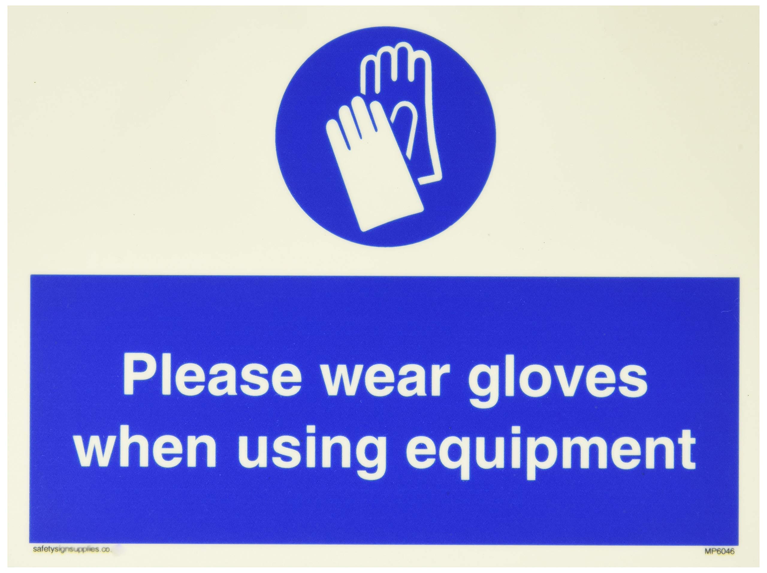 Please wear gloves when using equipment