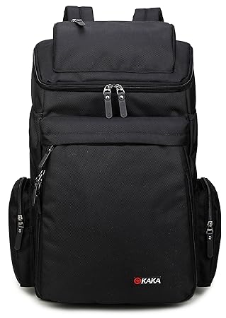 MUFUBU Presents Travel Backpack with Large Capacity and Water Resistant Property by Kaka- Black