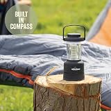 Milestone Camping 12 LED Lantern Built-in Compass Dimmer Battery Operated 20cm view 5