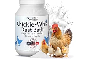 BILLY BUCKSKIN HOME & BEAUTY 5.5lb Chickie-Whiz Chicken Dust Bath - Made in USA - All Natural Volcanic Ash Dust Bath for Chickens - Healthier Eggs & Feathers - Chicken Coop Accessories for Farms by Billy Buckskin Co.