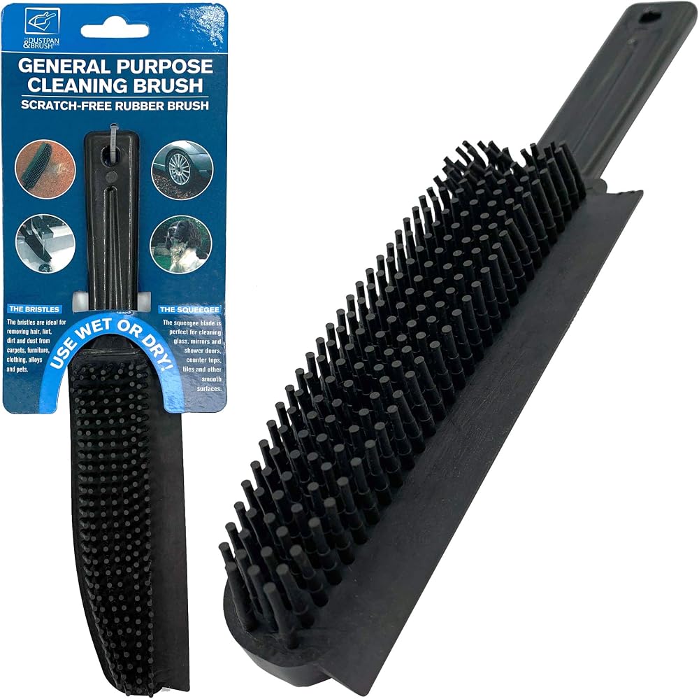 TDBS The Dustpan and Brush Store 2 in 1 Rubber Hand Brush
