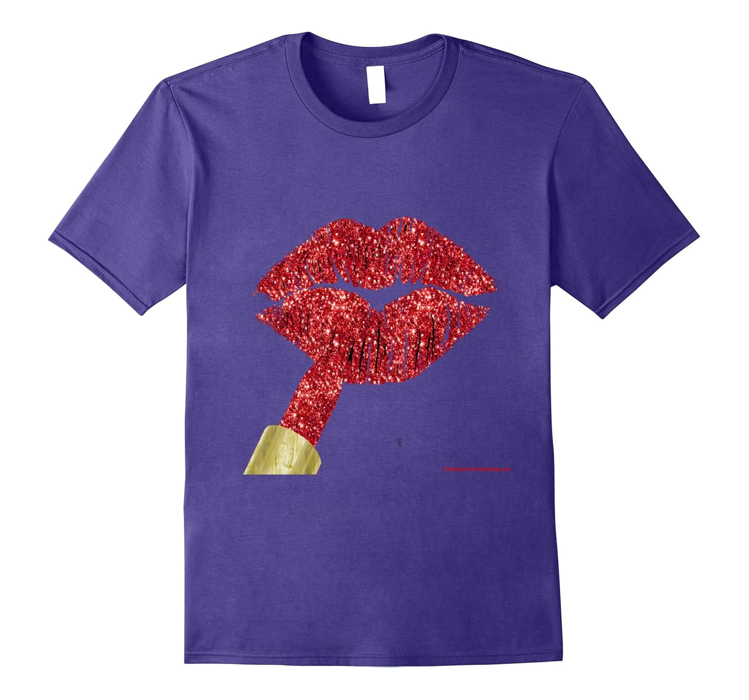 Red Glitter Lipstick T-Shirt-ANZ