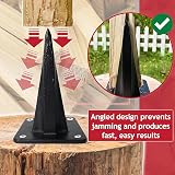 Spares2go Kindling Splitter Log Wedge 3kg Heavy Duty Cast Iron view 4