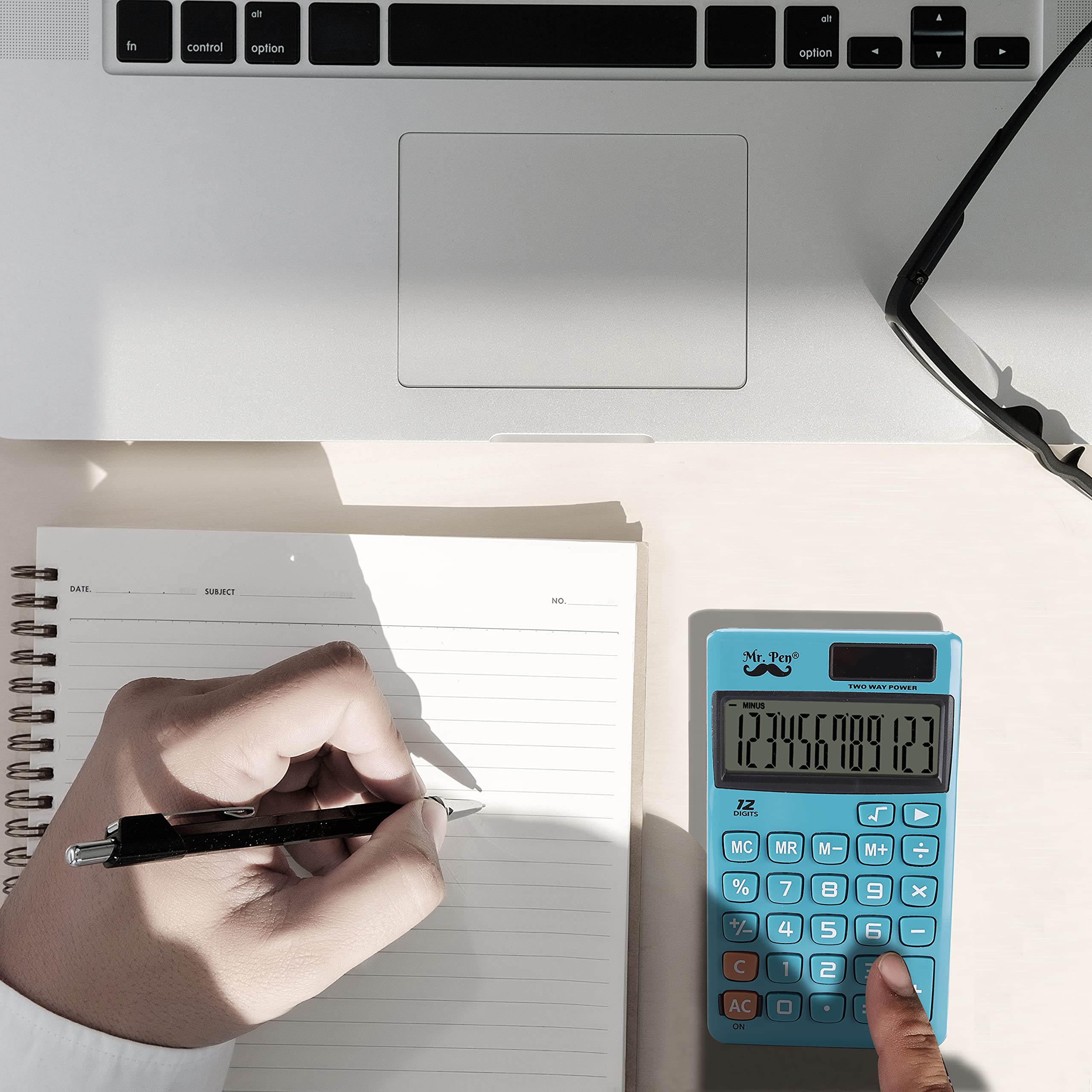 Mr. Pen- Standard Function Calculator, 12 Digits, Solar Calculator, Basic Office Calculators