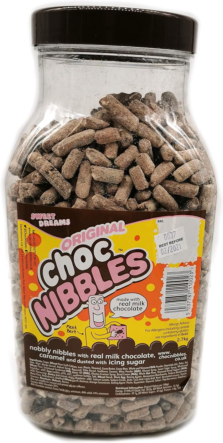 Sweet Dreams Choc Nibbles 2.7kg jar 