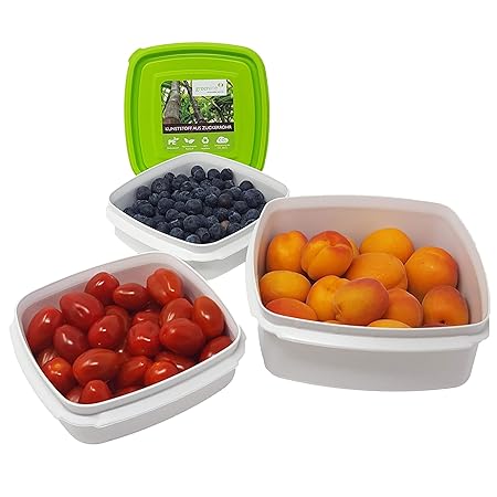 Greenline - Juego de 3 recipientes herméticos de plástico ...