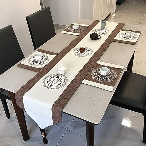 Amazon テーブルランナー タッセル付き 北欧風 シンプル モダン 高級ジャカード 長方形 家の装飾 ランチョンマット A33 2 食卓ランナー 手作り 結婚式 パーティー クリスマス 断熱 防塵 耐熱 汚れ防止 洗える カラー テーブルランナー テーブルランナー オンライン通販