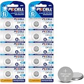 PKCELL CR1220 Battery 10-Pack CR1220 3V Lithium Battery | Replacement Batteries for Thermometer, Watch, Remote Control, Calculator