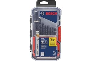 Bosch 21 Piece Black Oxide Metal Drill Bit Set BL21A