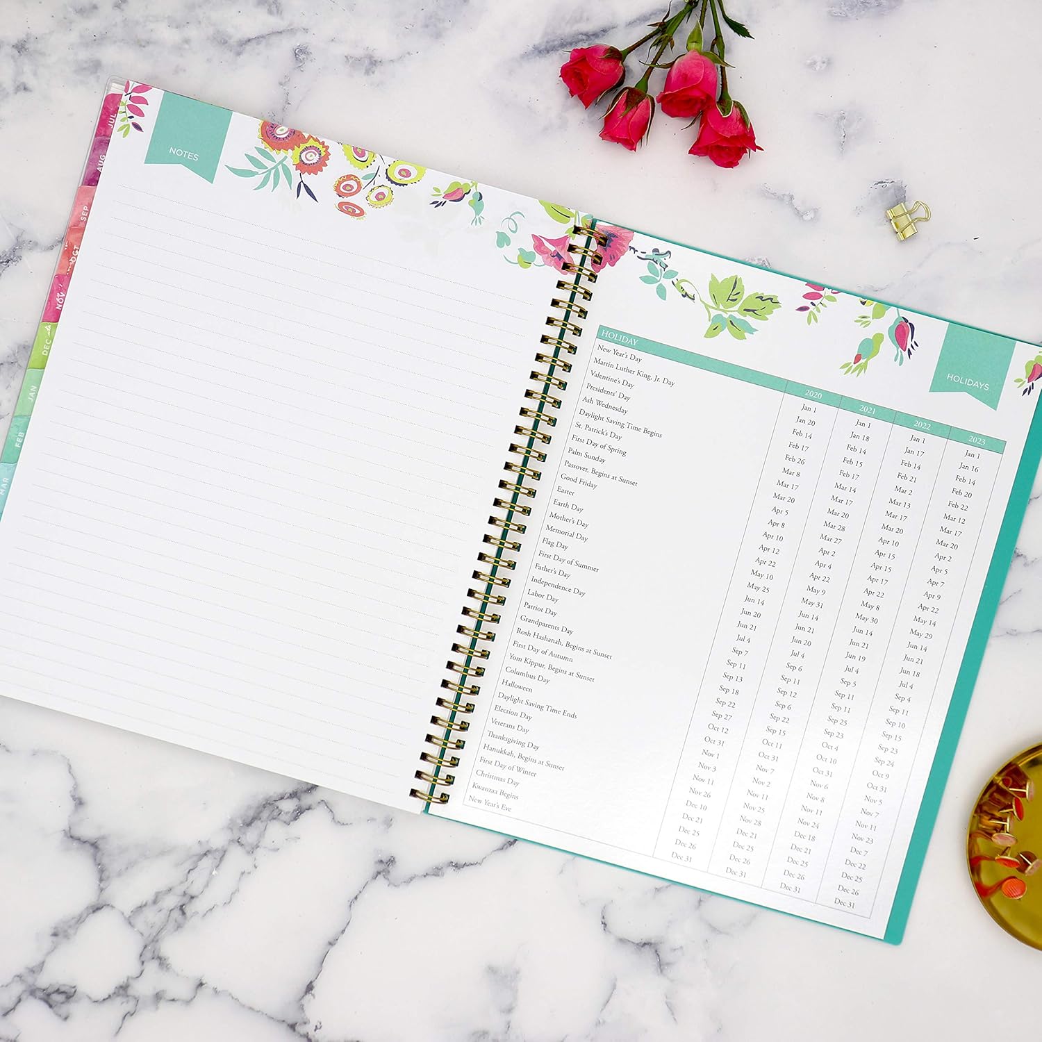 Day Designer for Blue Sky 2020-2021 Academic Year Weekly & Monthly Planner, Flexible Cover, Twin-Wire Binding, 8.5" x 11", Peyton White : Office Products