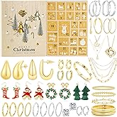 WEDDINEN Jewelry Advent Calendar 2025 for Women Adult Girls, Christmas 24 Days Countdown Calendar Xmas Box Gifts, Earrings Necklace Bracelet Ring