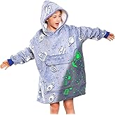 Cloele Wearable Blanket Hoodie Kids Glow in The Dark Blanket - Oversized Hooded Sweatshirt Unicorns Birthday Christmas Gifts