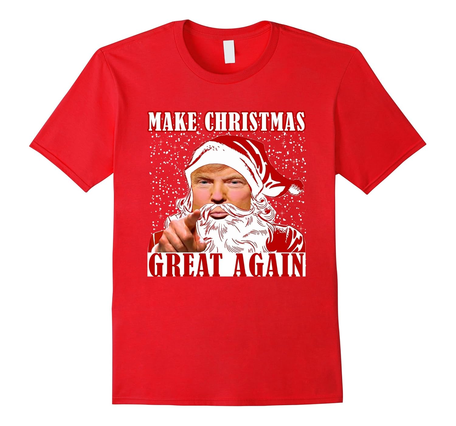 Make Christmas Great Again Shirt - Trump Santa Claus T-Shirt-Rose