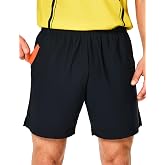 FitsT4 Sports Men's Soccer Referee Shorts Football Basketball Umpire Shorts with Pockets