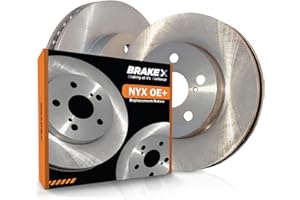 Brake X Front Brake Rotors Kit Replacement for 2001-2005 MITSUBISHI ECLIPSE | Advanced X Disc Rotors