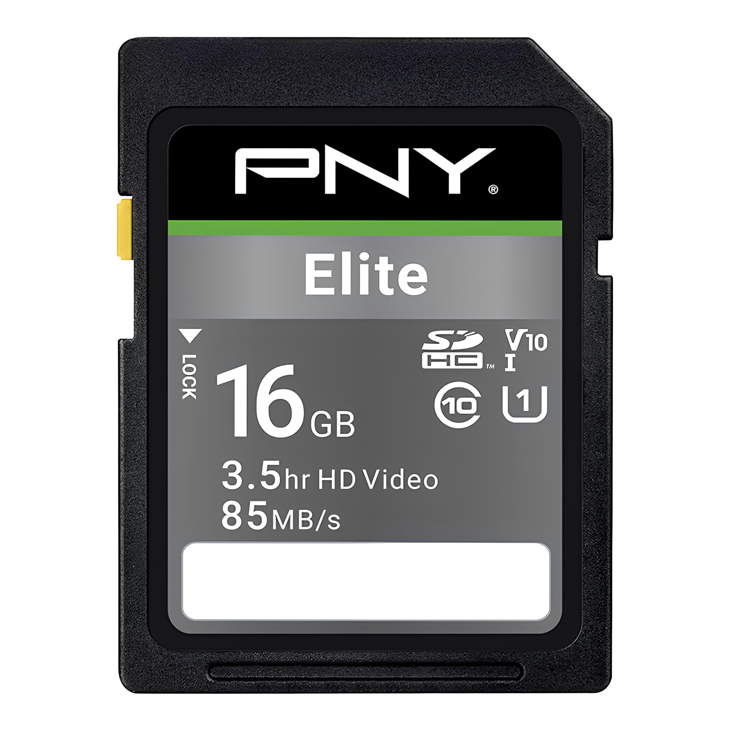 PNY Elite SDHC card 16GB Class 10 UHS-I U1 85MB/s