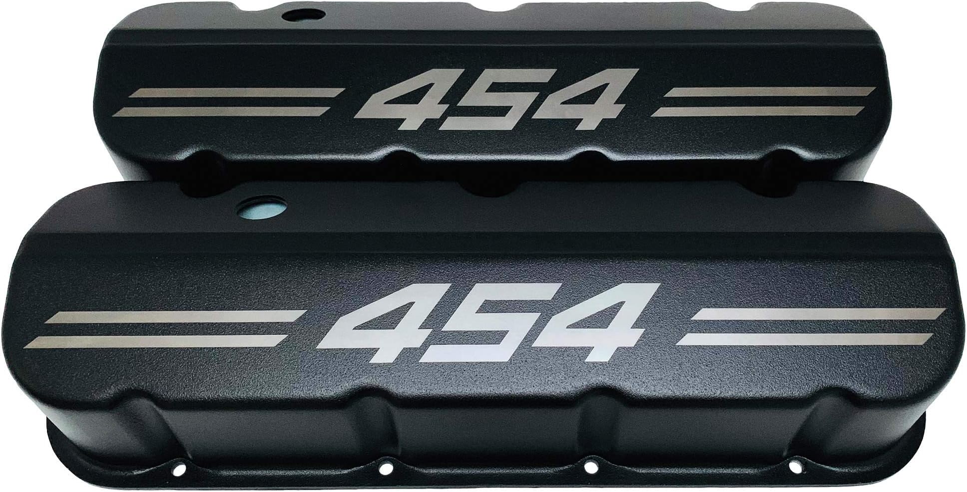 Big Block Chevy Racing 454 Die-Cast Aluminum Tall Valve Covers - Black