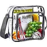 gdbis Clear Crossbody Bag Stadium Approved, Clear Messenger Shoulder Bag with Adjustable Strap for Work, Concerts, Sports Events