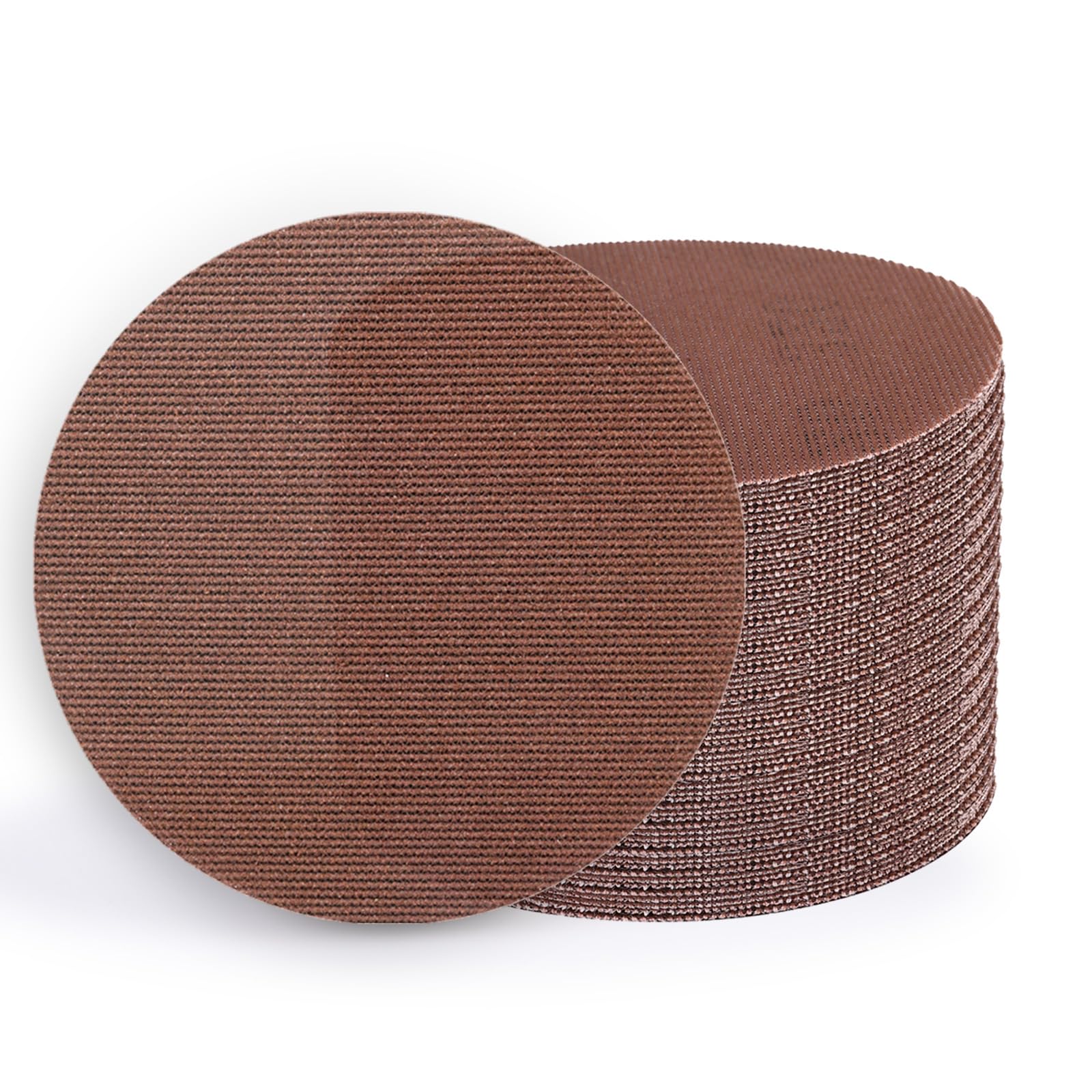 KQCXIK Discos de lijado de malla premium de 5 pulgadas, 50 unidades, grano 120, disco de papel de lija redondo antiobstrucción con gancho y bucle sin polvo para lijadora orbital aleatoria