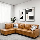 GlasFlength L Shaped Couch, Modular Sectional Sofa