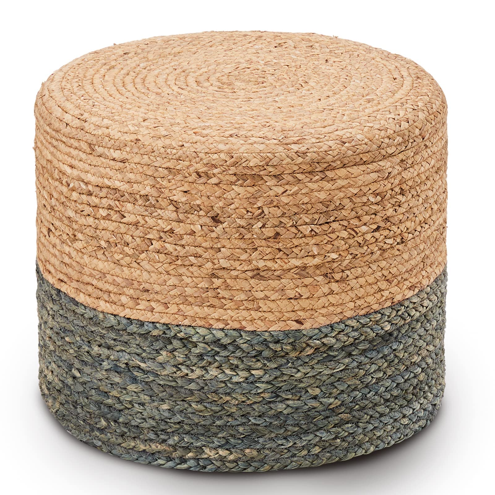 Wimarsbon Pouf Ottomans, Natural Seagrass Foot Stool, Hand Weaving Round Footrest, Poof Pouffe Accent Chair with Wood Frame for Living Room, Bedroom (68LE) Image Wimarsbon Pouf Ottomans, Natural Seagrass Foot Stool, Hand Weaving Round Footrest, Poof Pouffe Accent Chair with Wood Frame for Living Room, Bedroom (68LE) Image