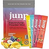 JUNP Sugar Free Electrolytes Powder Packets for Water Instant Hydration Packets with Salt & Potassium, Zero Calorie No Carbs No Sugar Keto Electrolyte Drink Mix Sticks, 5 Flavor Variety Pack, 5 Count