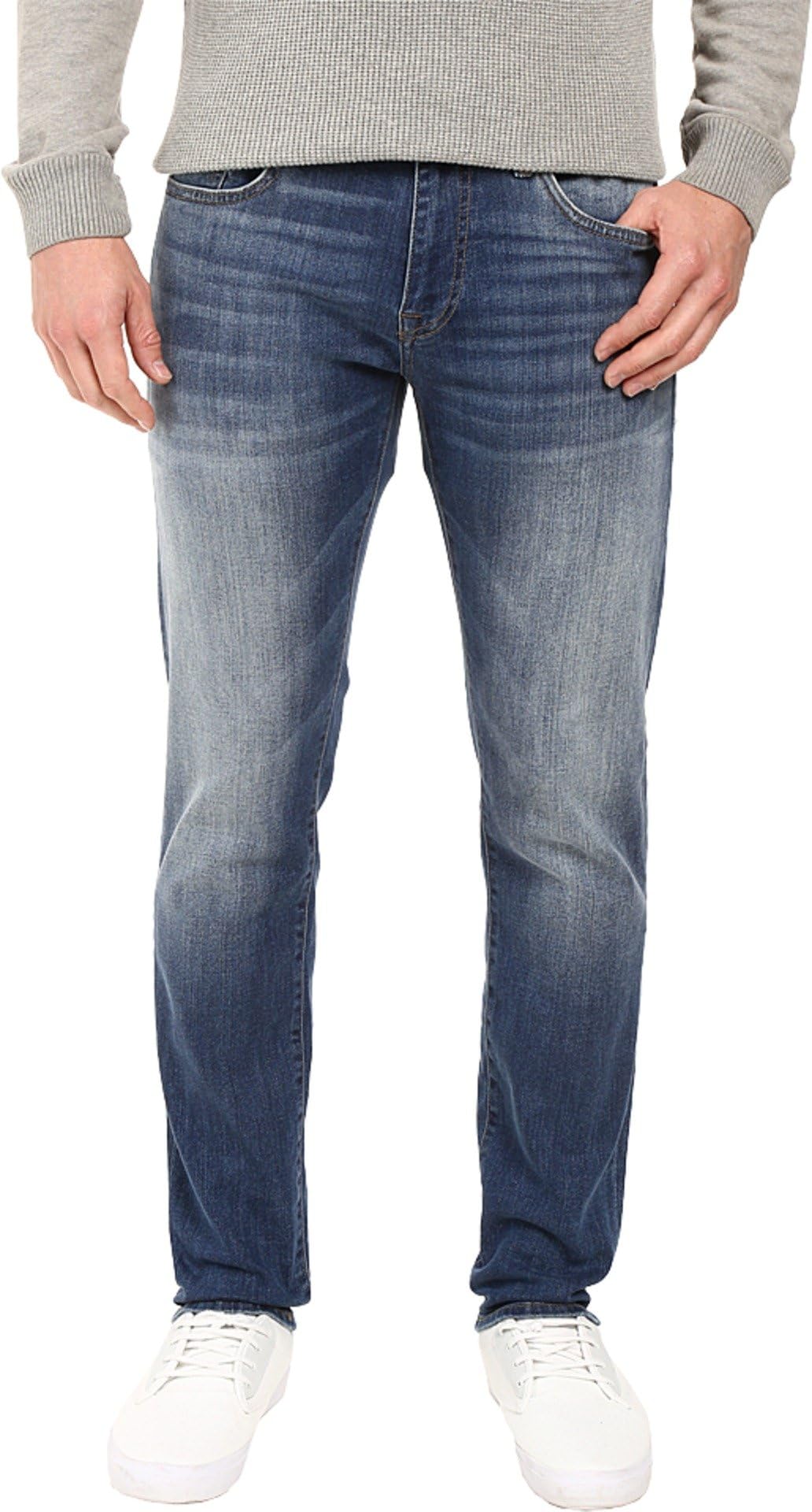 Mavi Jeans Mens Jake Tapered Fit in Mid Foggy