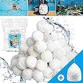 Moritakk 3.08 lbs Pool Filter Ball for Sand Filter Pump for Above Ground Pool,Reusable Eco-Friendly Filter Balls Replace Pool Filter Sand (Equals 100 lbs Pool Filter Sand).&hellip;