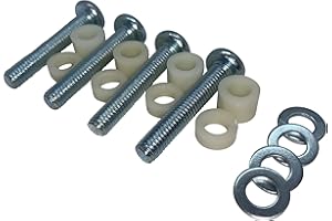 TV Bolts M8 Screws for Samsung TV M8x45mm TV Mounting Bolts Screws with ABS Spacers