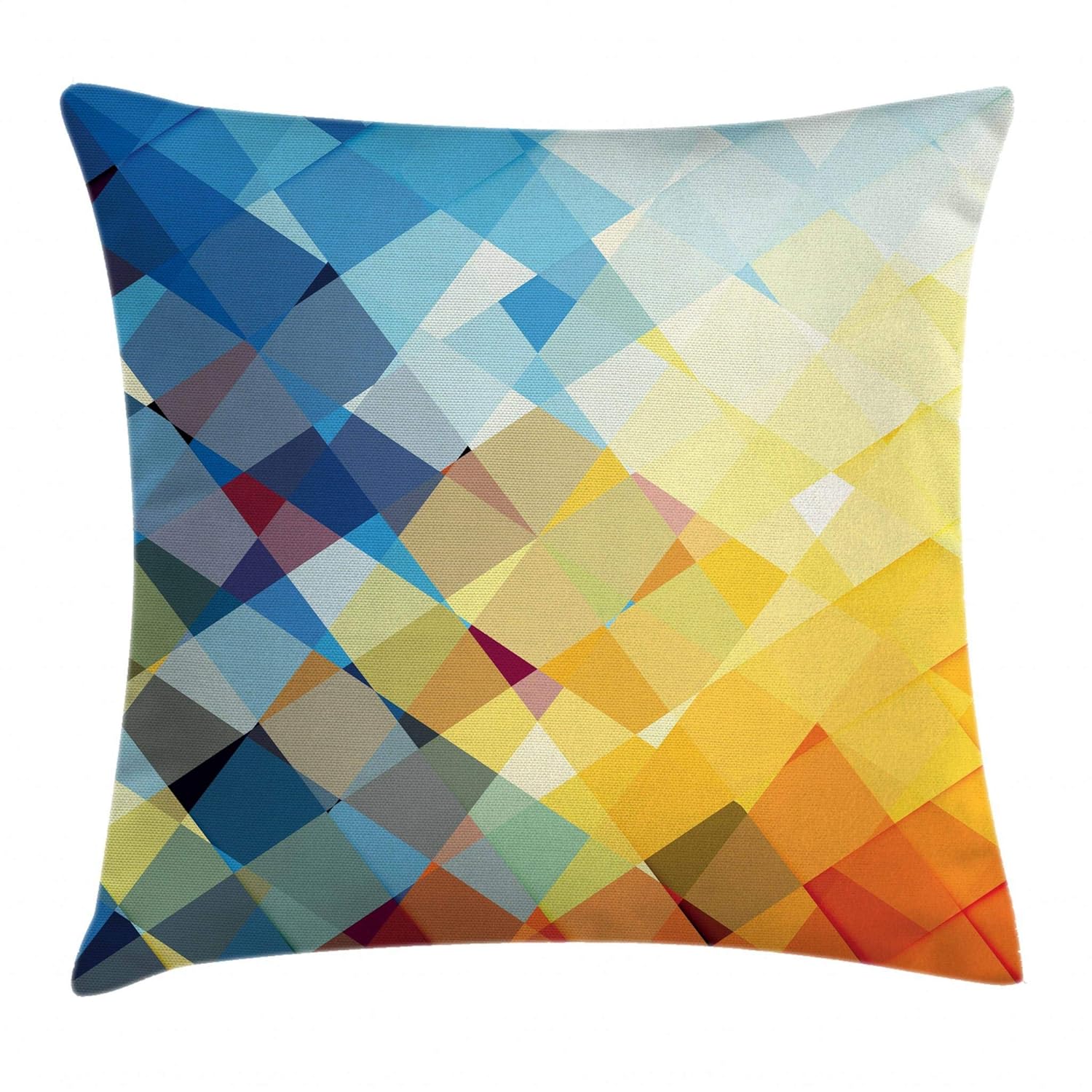 24 X 24 Inches Decorative Square Accent Pillow Case Ombre Pattern in
