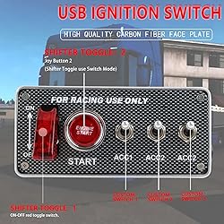 4 +1 Rocker Switch Panel for USB Simulator Racing