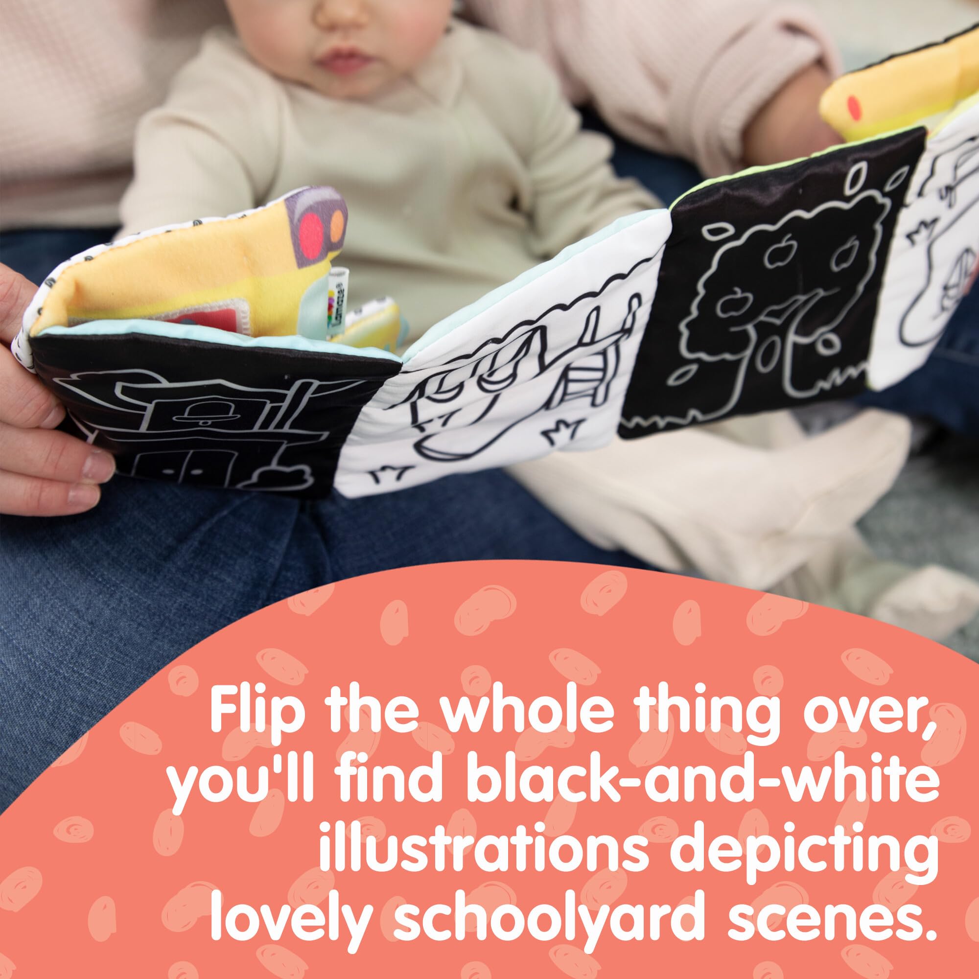 Lamaze Accordion Bus On-The-Go Baby Playmat - Includes Pictures, Baby Mirror - Crinkle Books for Babies - Developmental and Sensory Toys for Infants - Ages 6 Months and Up