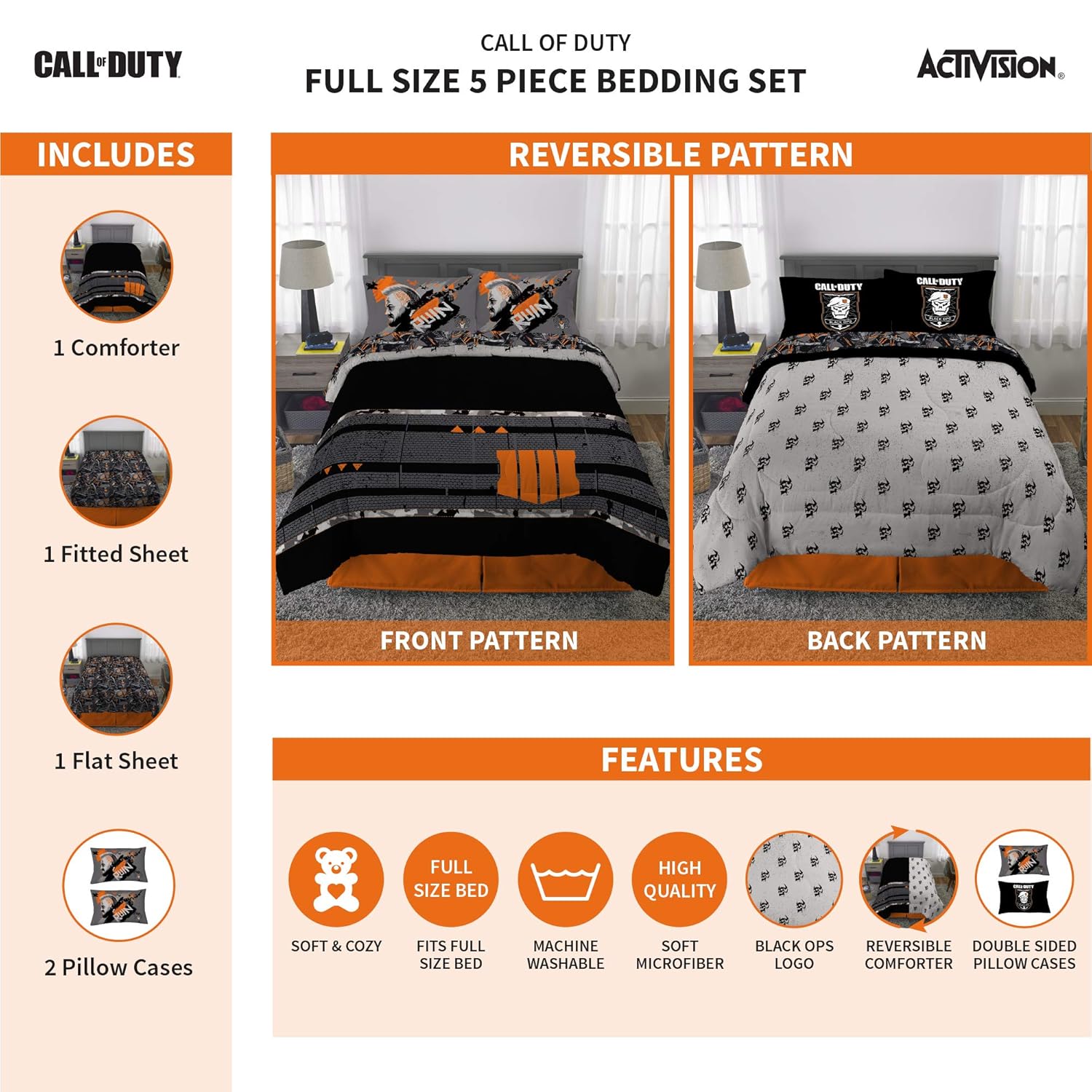 Bedding Sets Collections Franco Kids Bedding Super Soft Comforter And Sheet Set 4 Piece Twin Size Five Nights At Freddys Toys Games