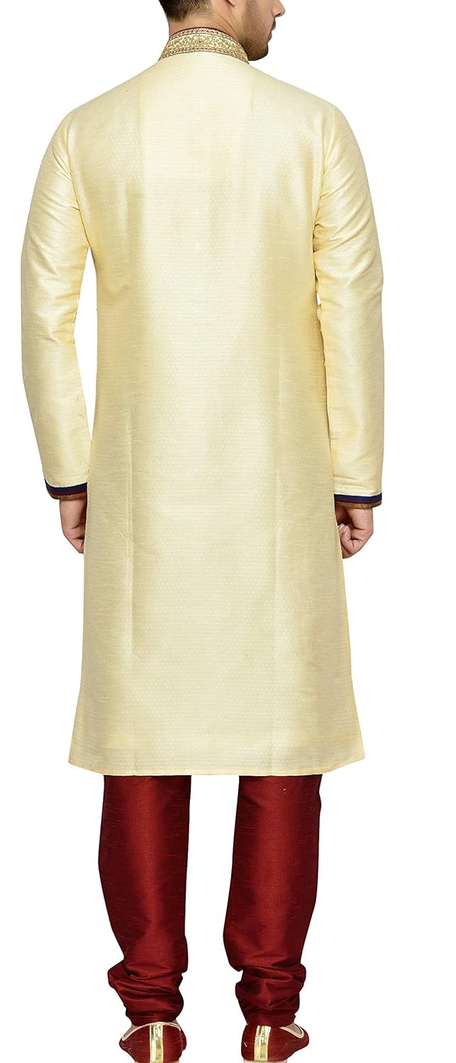 indian poshakh men's silk sherwani