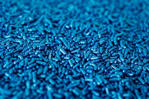 SHIMMER PEARLIZED BLUE SPRINKLES-DAIRY FREE,GLUTEN FREE,EGG FREE,VEGAN,SOY FREE,NUTS FREE,KOSHER,LARGE,BULK CANDY,CUPCAKE,COOKIES AND CAKE TOPPER,JIMMIES,