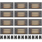 SUNVIE Low Voltage Step Lights Outdoor 5W LED Stair Lights with Horizontal Louver Faceplate Deck Lights for Steps Stairs Fenc