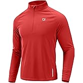 G Gradual Men's Running Shirts Long Sleeve Athletic Shirt Lightweight Quick Dry Quarter Zip Pullover for Men Workout Gym Golf