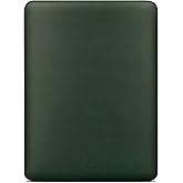 Comfyable Laptop Sleeve 14 Inch Precisely Compatible with MacBook Pro M5 M4 M3 M2 M1 Pro/Max 2025, Faux Leather Cover Case 14 in, Green