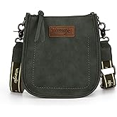 Wrangler Small Crossbody Bag for Women Western Shoulder Purse with Adjustable Strap