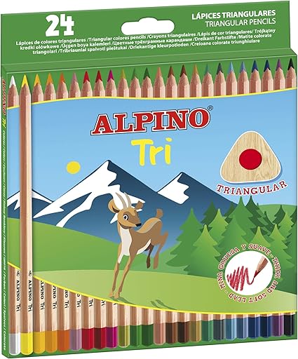 Alpino 129 - Pack de 24 lápices, multicolor: Amazon.es: Oficina y papelería