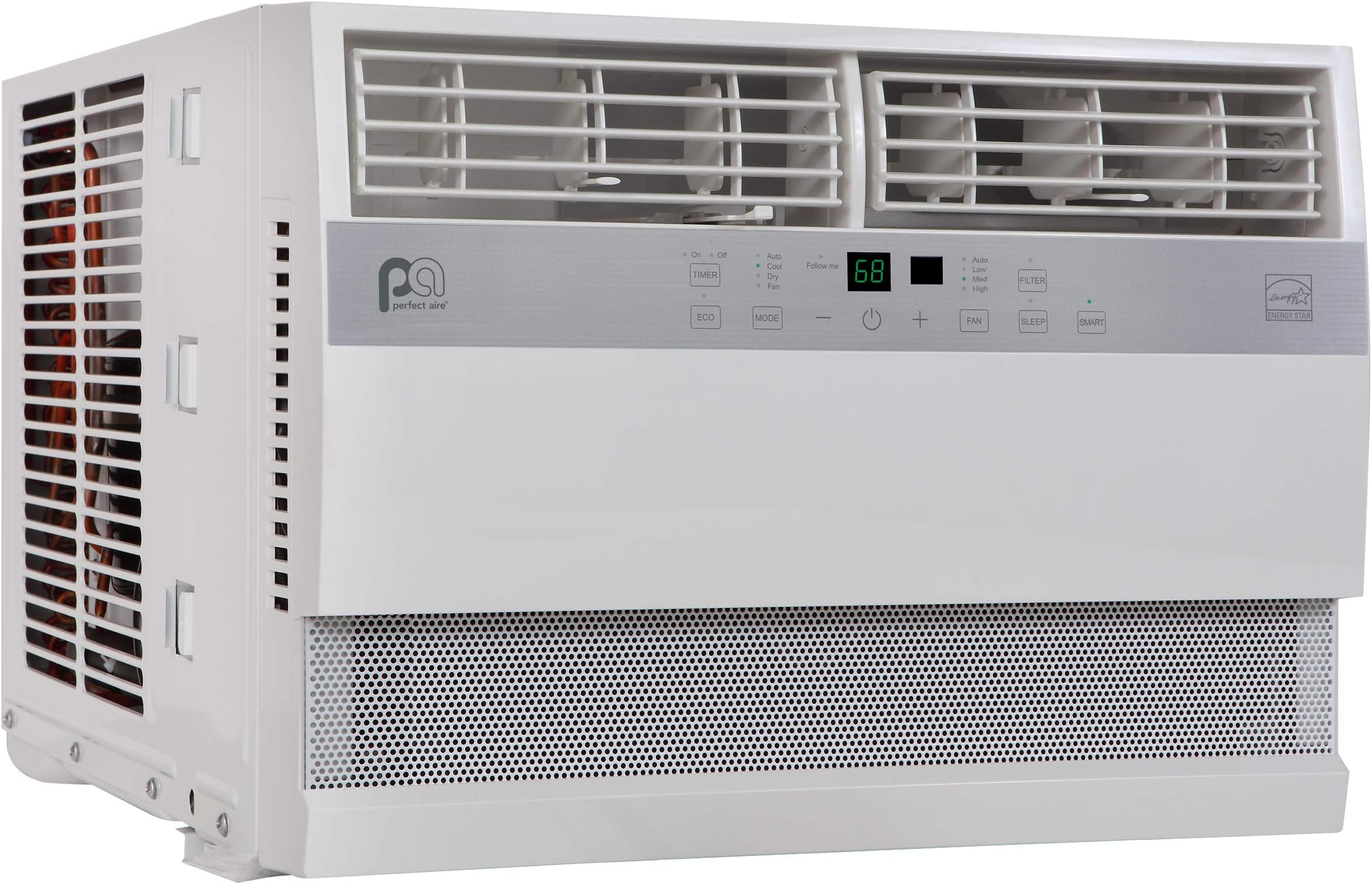 Perfect Aire 5SAC12000 12,000 BTU Air Conditioner, SmarTek, 550 Sq. Ft. Coverage,Gray